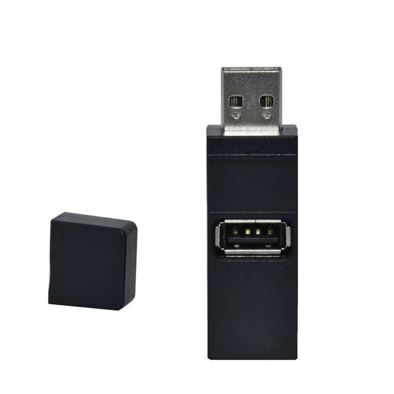 Black USB Hub, Mini USB Splitter, Portable USB 2.0 - available at Sparq Mart