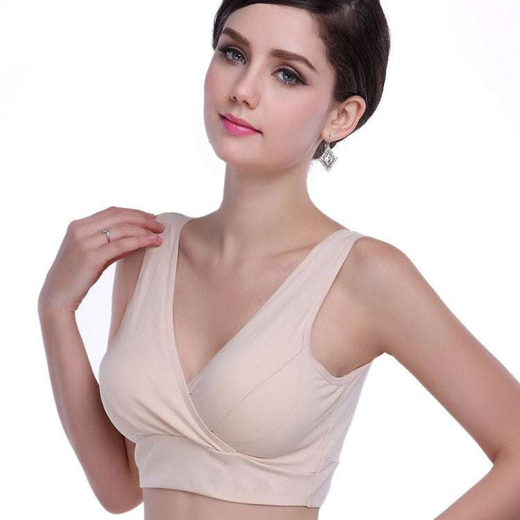 Comfortable Nursing Bra, Cotton Maternity Underwear, Wireless Support Bra - available at Sparq Mart