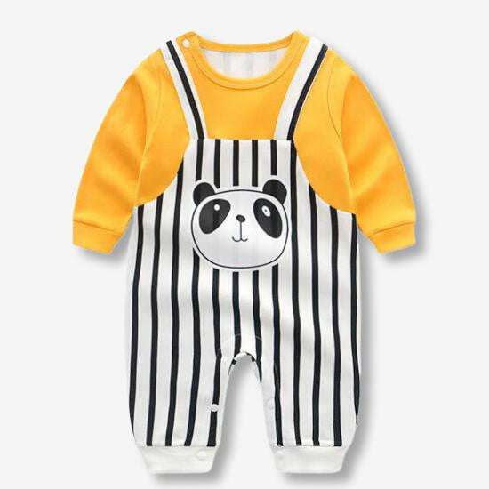 Cotton Baby Romper, Infant Winter Pajamas, Long-sleeve Romper Outfit - available at Sparq Mart