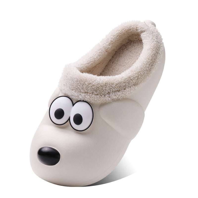 Cartoon indoor shoes, Cute household slippers, Puppy cotton slippers - available at Sparq Mart