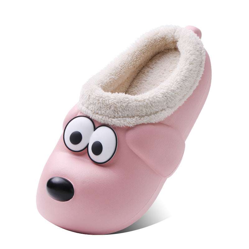 Cartoon indoor shoes, Cute household slippers, Puppy cotton slippers - available at Sparq Mart