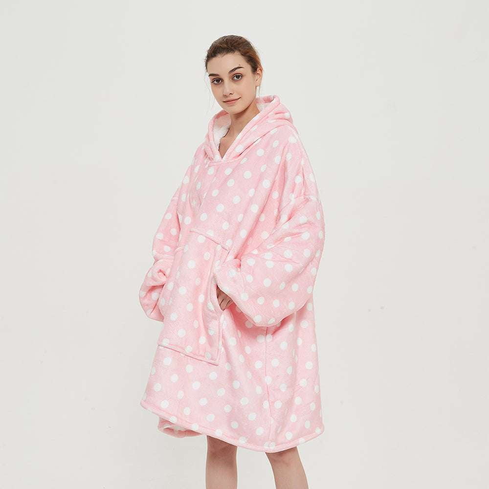 Floral Fleece Pajamas, Thick Velvet Sleepwear, Warm Printed Nightwear - available at Sparq Mart