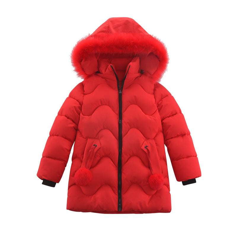 Girls Detachable Hood Jacket, Kids Winter Outerwear, Thicker Children's Coats - available at Sparq Mart