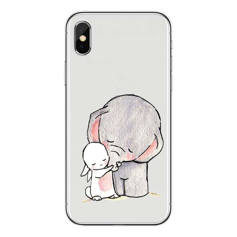 Cartoon Phone Cases, Transparent iPhone Covers, Unique Phone Accessories - available at Sparq Mart