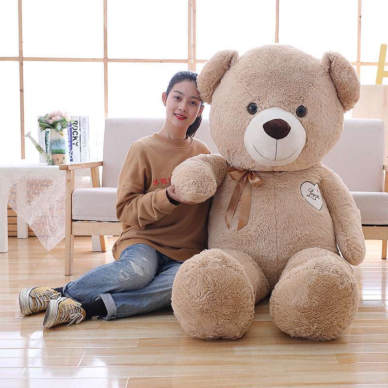 cuddly bear plush, hug play love - available at Sparq Mart