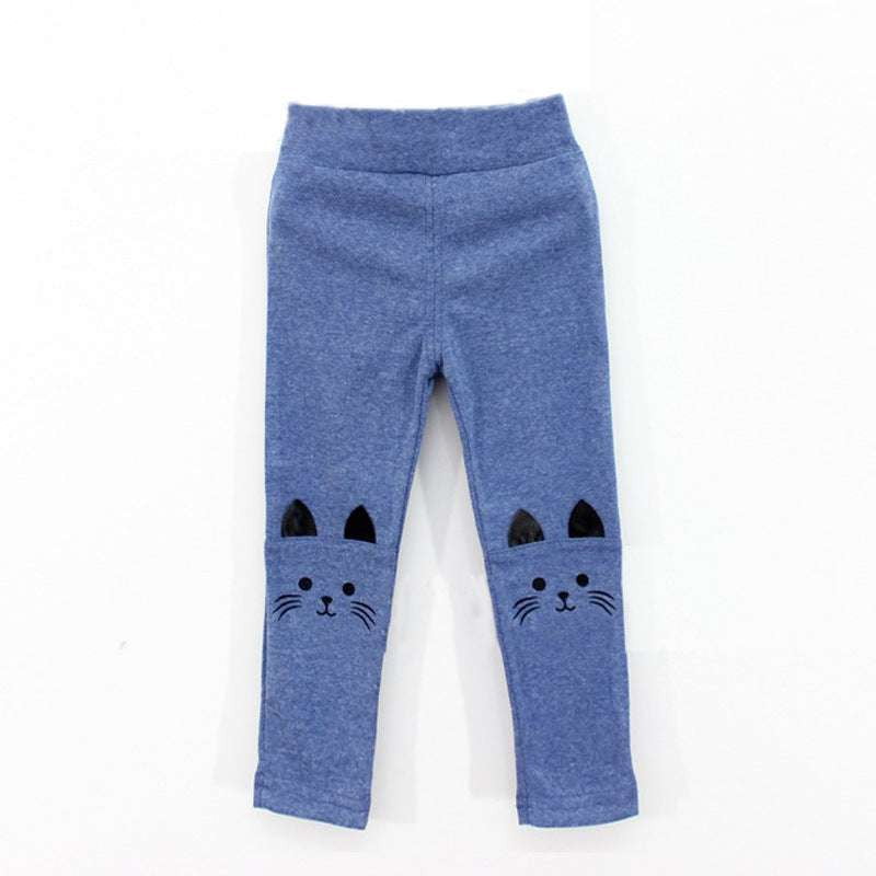 Cute Girls Leggings, Girls Cat Print Leggings, Stylish Girls Leggings - available at Sparq Mart