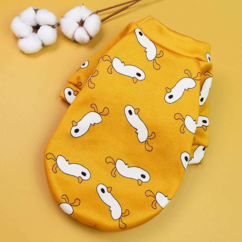 Cute Pet Sweaters, Printed Cartoon Dog Clothes - available at Sparq Mart