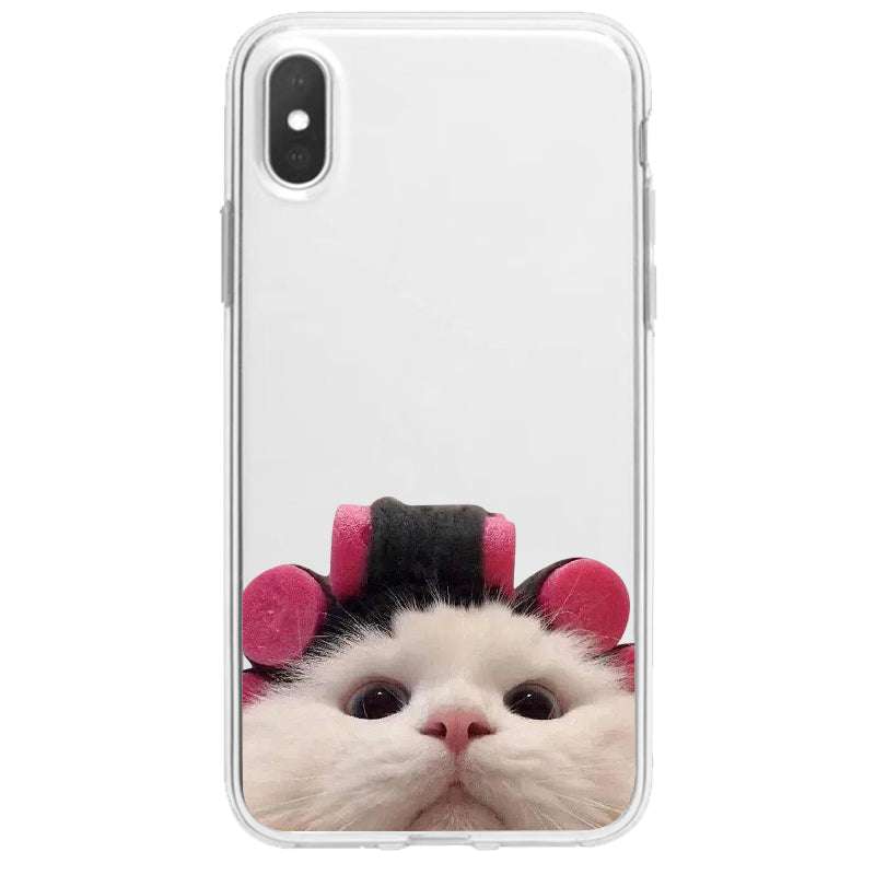 Cute Piggy Mobile Phone Case, Sparq Mart, Transparent Soft Cover - available at Sparq Mart