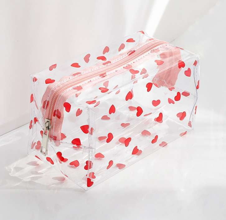 Cute Cosmetic Organizer, Large Portable Cosmetic, Transparent Wash Bag - available at Sparq Mart