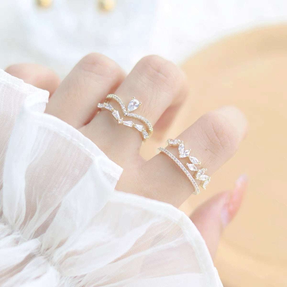 Gift, Micro-set ring, Romantic design - available at Sparq Mart