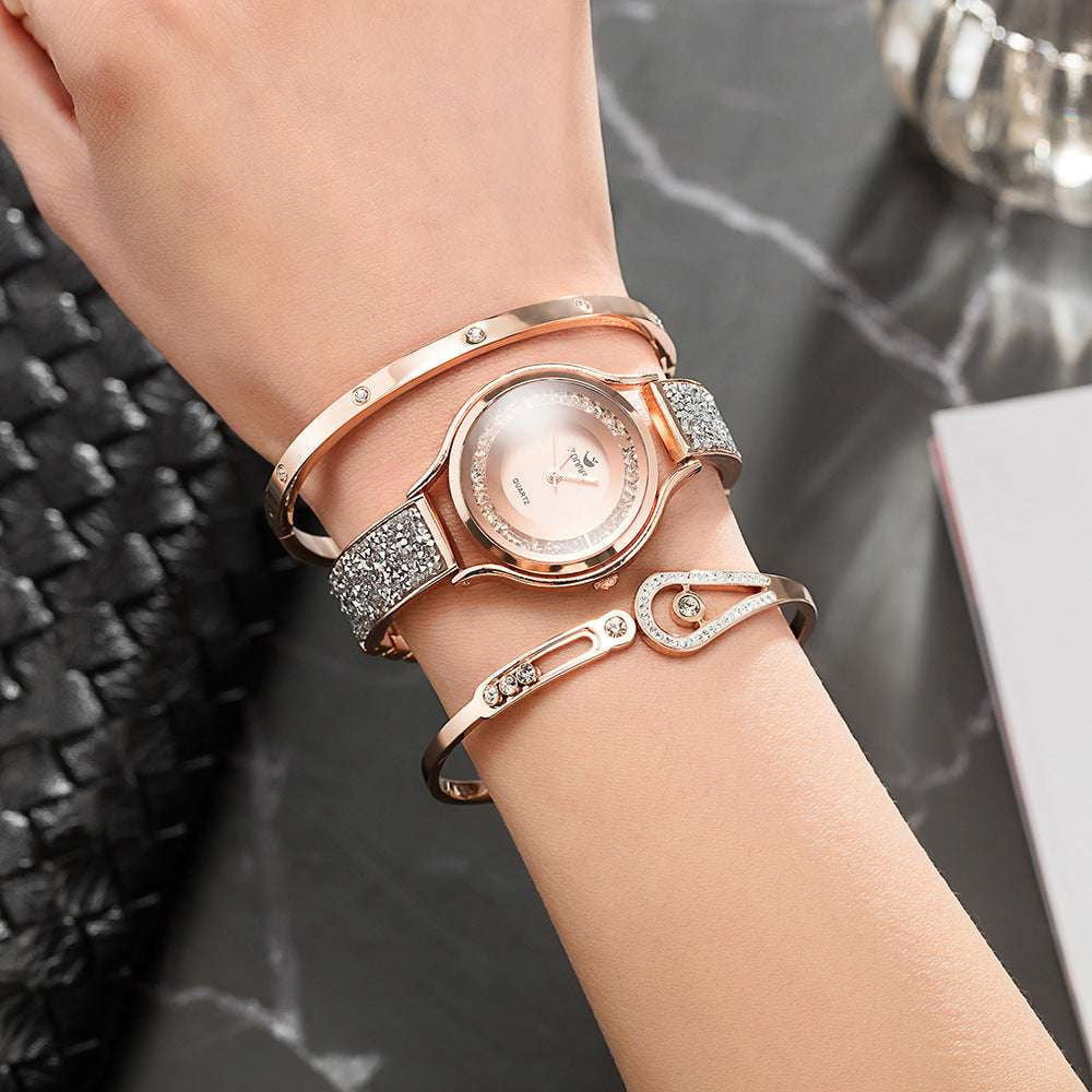 Celebrity Style Watch, Designer Timepiece Fashion, Ladies Watch Set - available at Sparq Mart