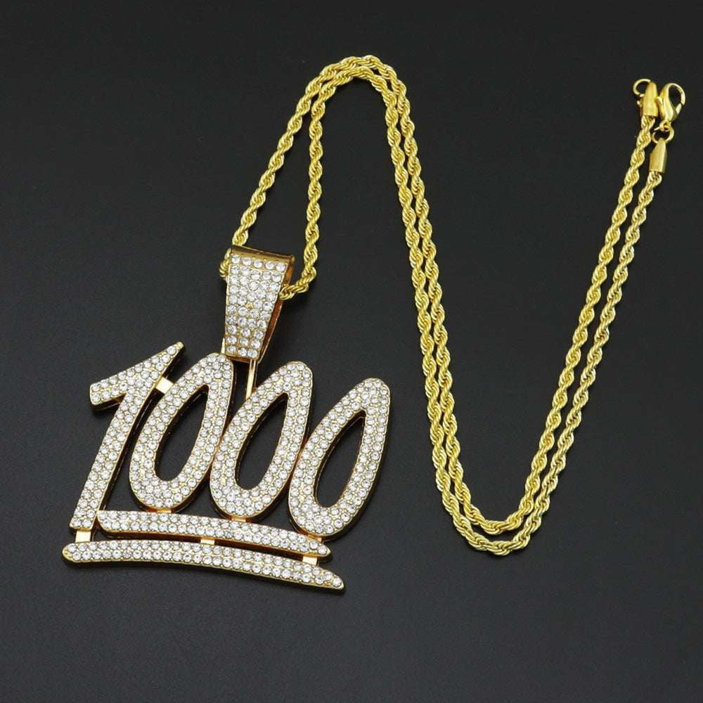 Gold Plated Necklace, Hip-Hop Necklace Gold, Men's Chain Pendant - available at Sparq Mart