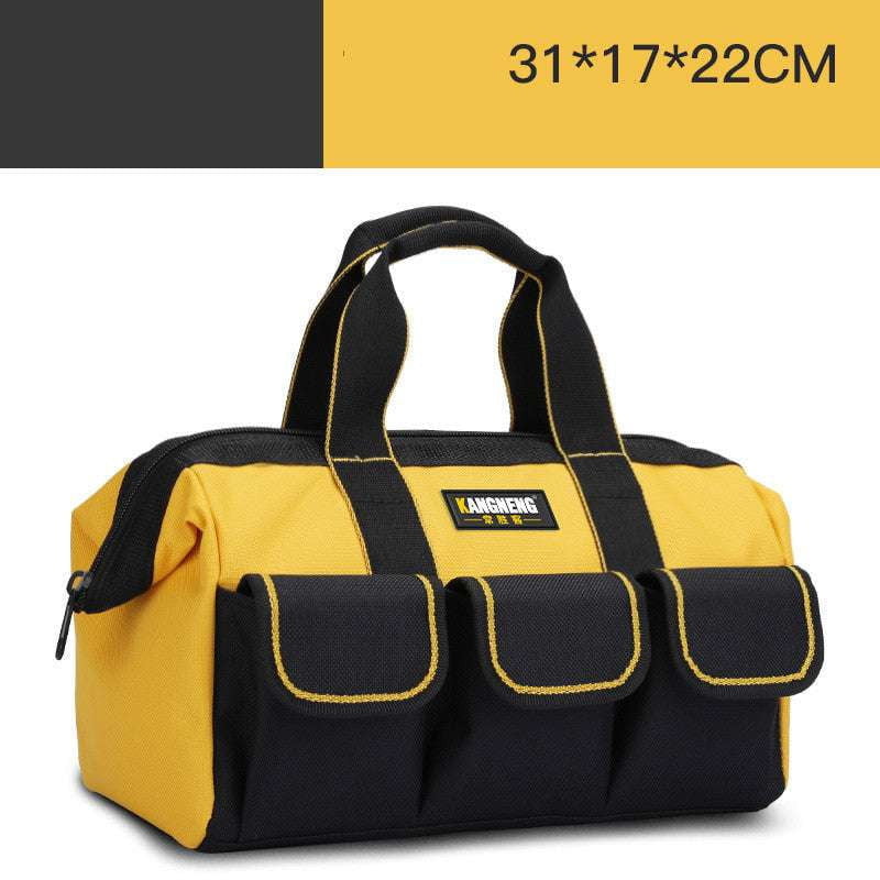 canvas tool carrier, multifunctional tool pouch, wear-resistant toolbag - available at Sparq Mart