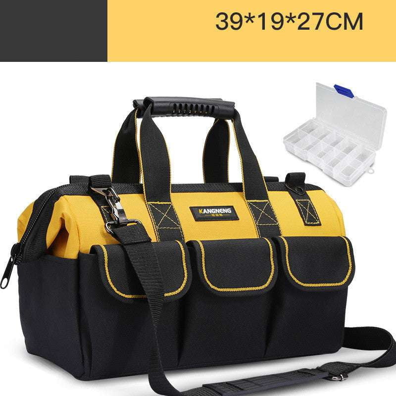 canvas tool carrier, multifunctional tool pouch, wear-resistant toolbag - available at Sparq Mart