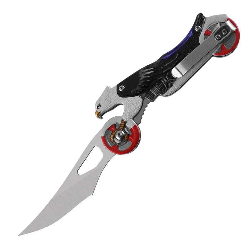 Compact Camping Knife, Outdoor Survival Blade, Stainless Folding Knife - available at Sparq Mart