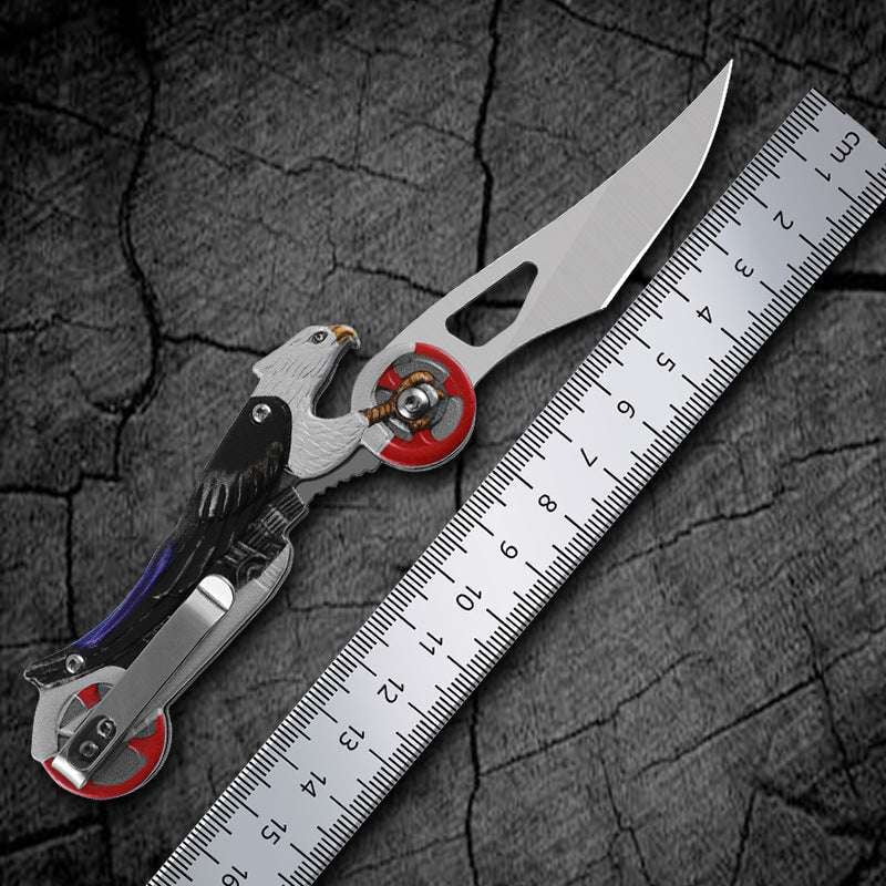 Compact Camping Knife, Outdoor Survival Blade, Stainless Folding Knife - available at Sparq Mart