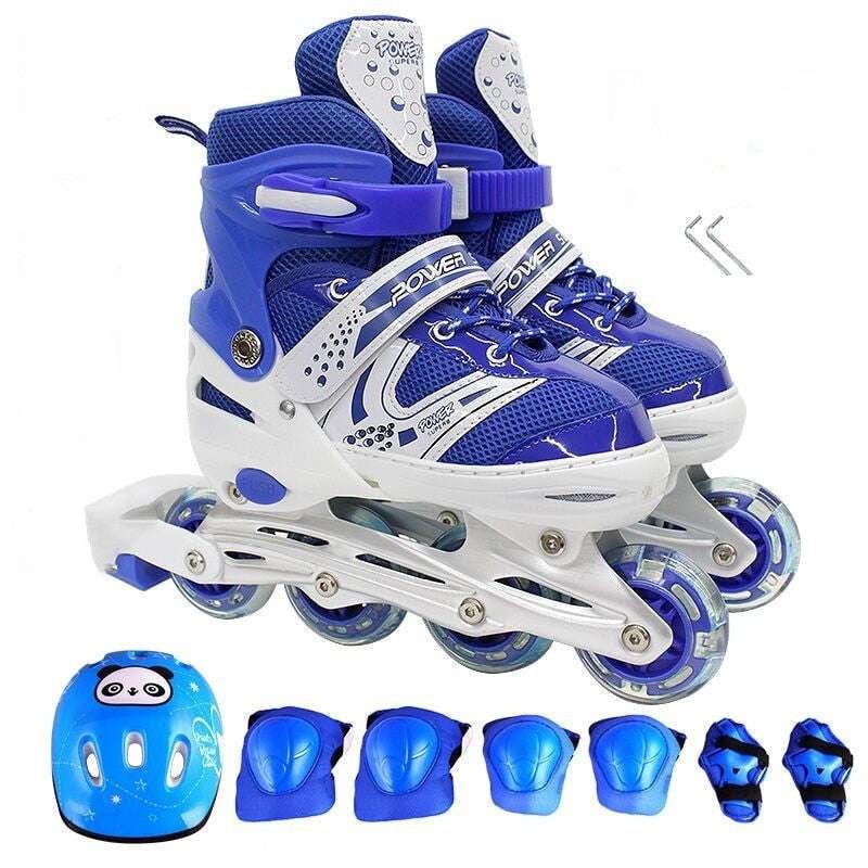 Adjustable Rollerblades., Flash Wheel Sneakers, Kids Skate Shoes - available at Sparq Mart