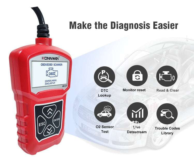 Automotive Code Tool, Efficient Error Reader, Vehicle Diagnostic Scanner - available at Sparq Mart