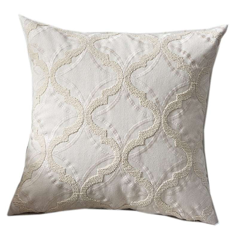 Decorative Pillow Covers, Embroidered Cotton Pillowcase, Minimalist Style Pillowcase - available at Sparq Mart