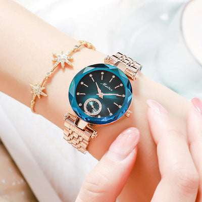 Crystal Wristwatch, Ladies Quartz Watch, Women's Elegant Timepiece - available at Sparq Mart