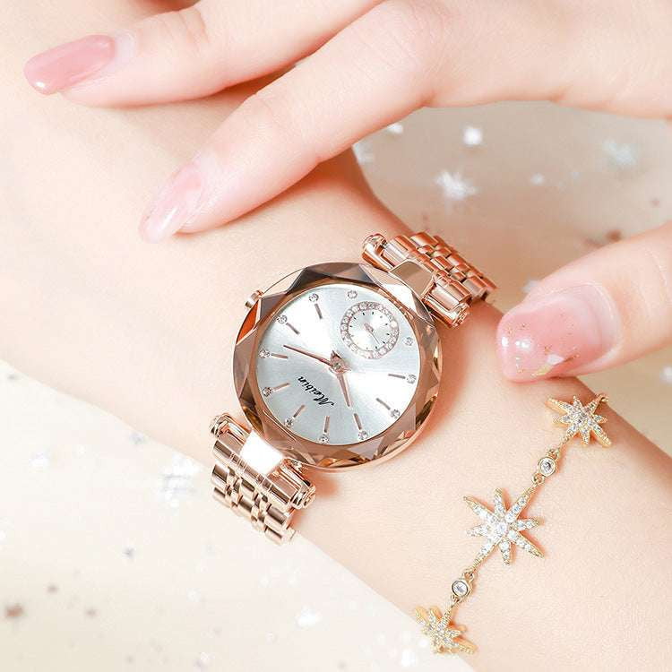 Crystal Wristwatch, Ladies Quartz Watch, Women's Elegant Timepiece - available at Sparq Mart