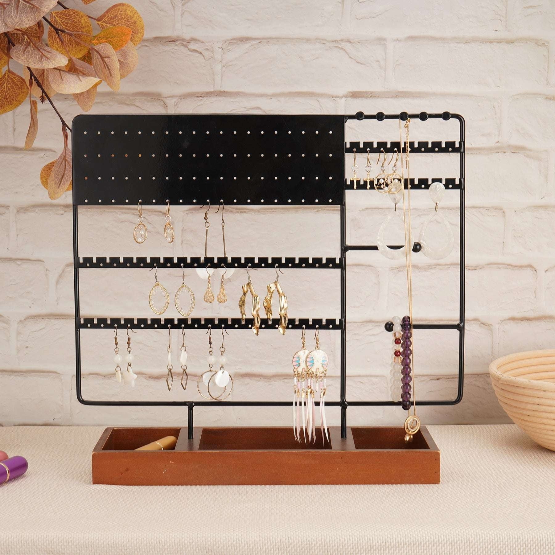 Chic Earring Holder, Elegant Earring Stand, Jewelry Display Organizer - available at Sparq Mart