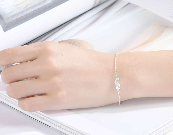 Korean Silver Jewelry, Sterling Silver Bracelet, Women's Birthday Gift - available at Sparq Mart