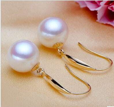 Freshwater Pearl Earrings, Luxury Pearl Jewelry, Silver Pearl Studs - available at Sparq Mart