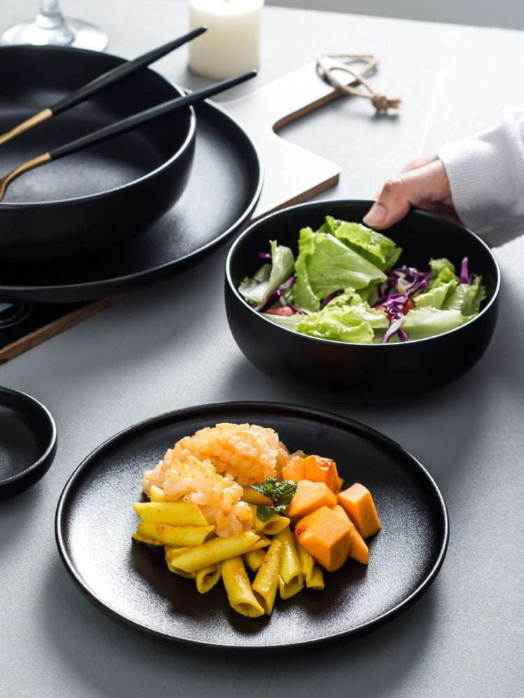 Ceramic Soup Bowls, Noodle Bowl Set, Salad Serving Plates - available at Sparq Mart