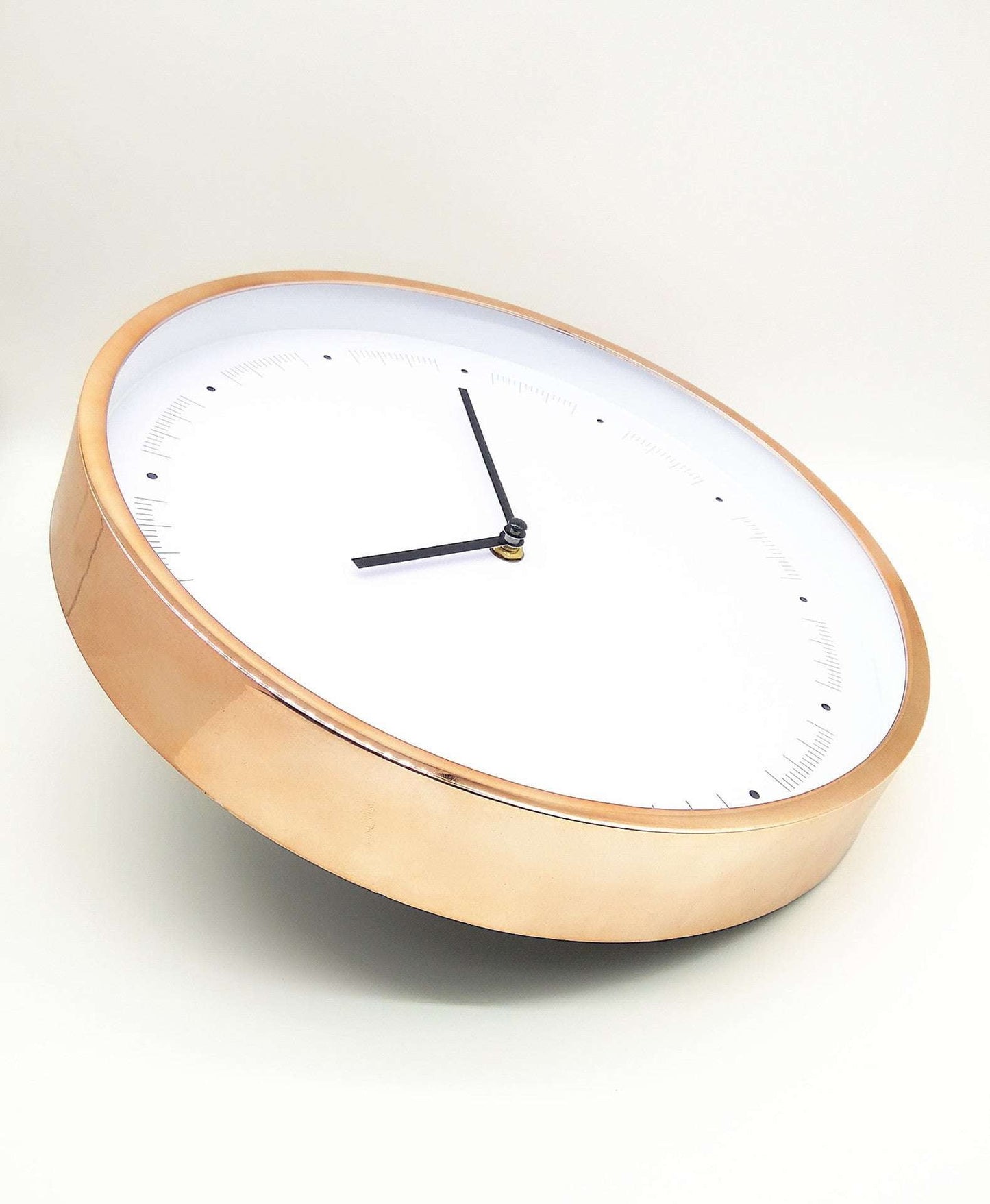 Gold Clock Decor, Modern Wall Clock, Silent Decor Clock - available at Sparq Mart