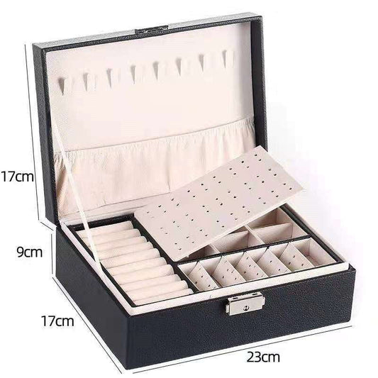 Leather Jewelry Storage, Luxury Accessory Case, Organizer Watch Box - available at Sparq Mart