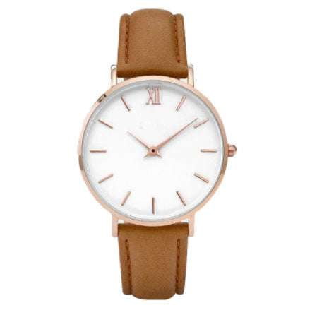 Fashionable Quartz Timepiece, Leather Strap Watch, Quartz Dress Watch - available at Sparq Mart