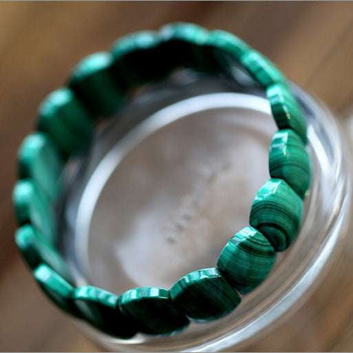 Genuine Malachite Bangle, Malachite Bracelet Women, Unique Malachite Jewelry - available at Sparq Mart