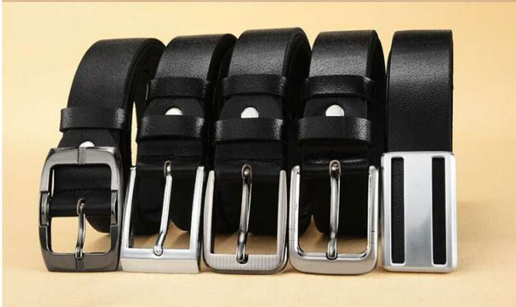 classic buckle leather belt, designer dress belts men, men's leather dress belt - available at Sparq Mart