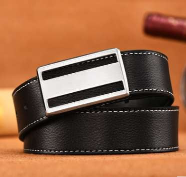 classic buckle leather belt, designer dress belts men, men's leather dress belt - available at Sparq Mart