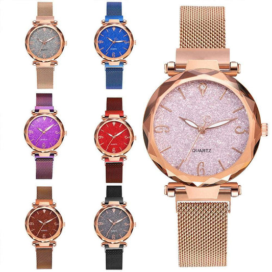 luxury ladies watch, mesh belt watch, stylish quartz timepiece - available at Sparq Mart