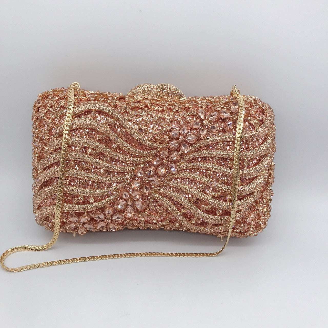 Elegant evening bag, Rhinestone evening clutch, Sparkly banquet clutch - available at Sparq Mart