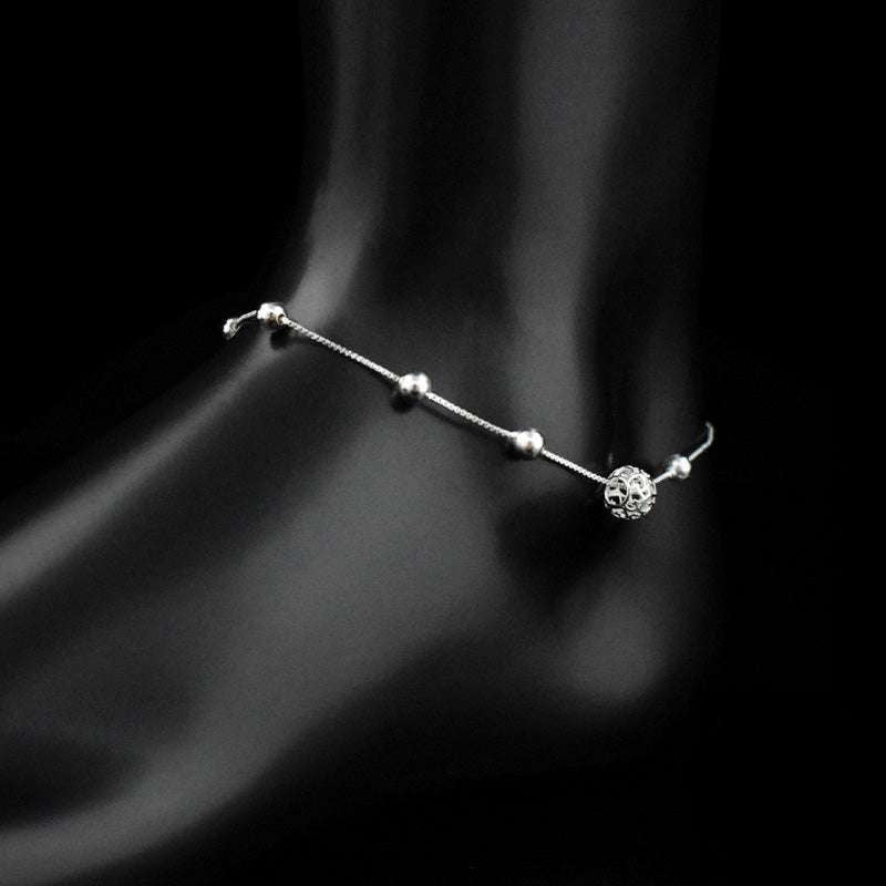 Elegant Silver Anklet Charm Ankle Bracelet Ladies Fashion Anklet - available at Sparq Mart