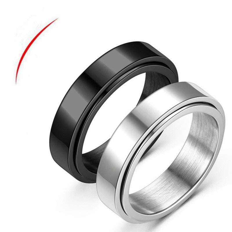 Durable Titanium Band Women, Elegant Steel Ring Accessory, Women's Titanium Steel Ring - available at Sparq Mart