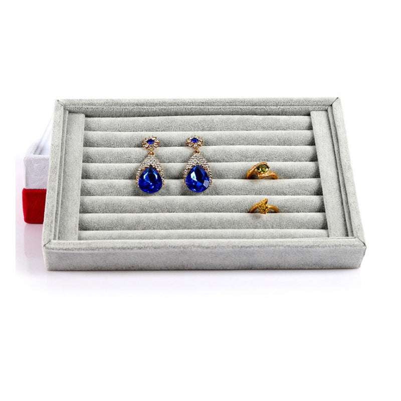 Ring Display Box, Stud Earring Holder, Velvet Jewelry Tray - available at Sparq Mart