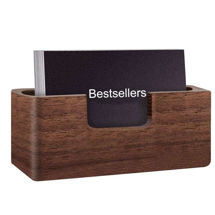 Creative Note Dock, Desk Organizer Stand, Wooden Card Holder - available at Sparq Mart