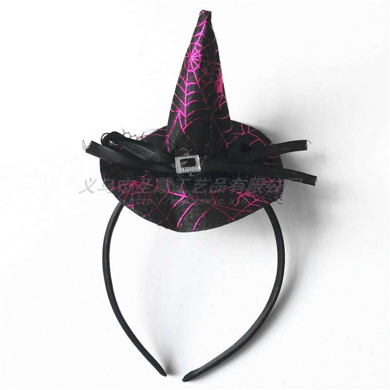 Festive Spiderweb Accessory, Halloween Witch Headband, Spooky Party Headgear - available at Sparq Mart