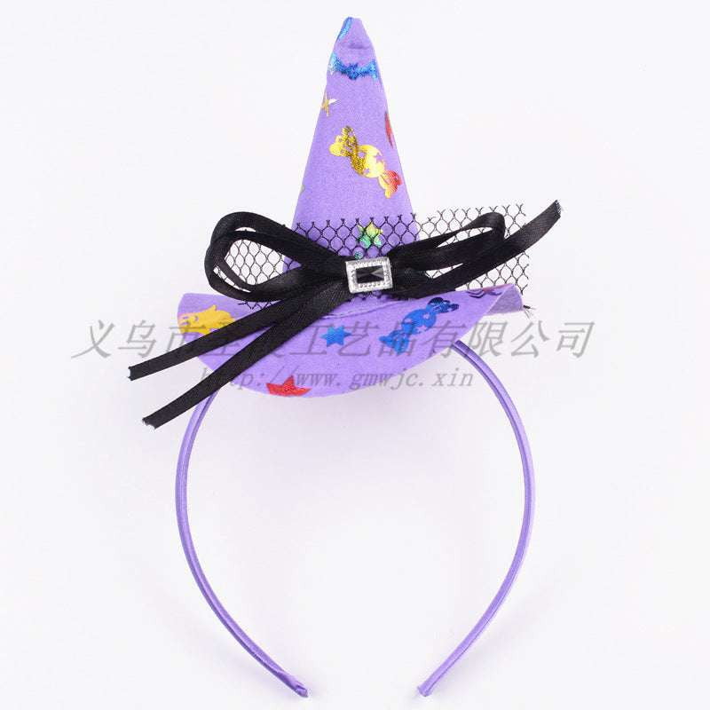 Festive Spiderweb Accessory, Halloween Witch Headband, Spooky Party Headgear - available at Sparq Mart