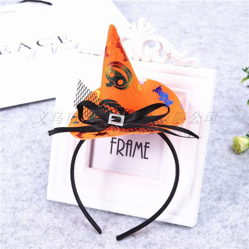 Festive Spiderweb Accessory, Halloween Witch Headband, Spooky Party Headgear - available at Sparq Mart