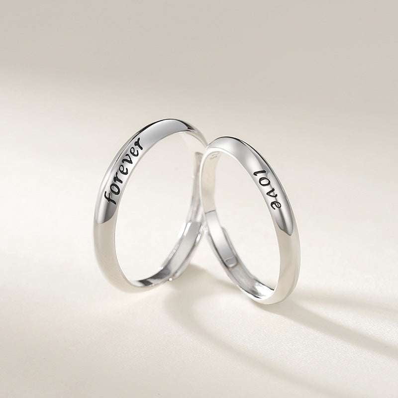 adjustable love ring, eternal silver band, sterling couple rings - available at Sparq Mart