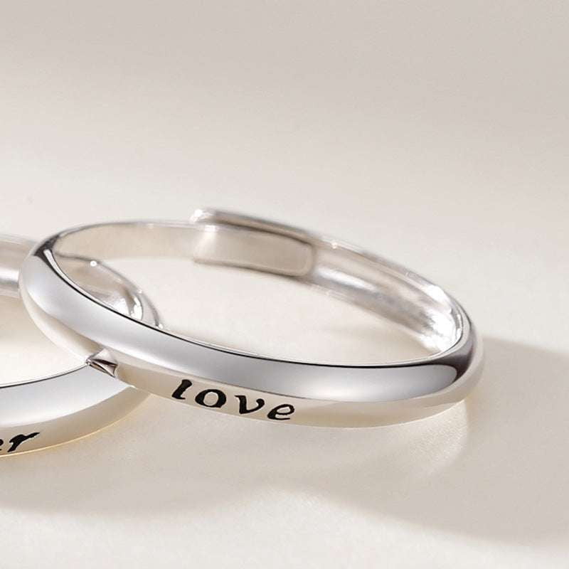 adjustable love ring, eternal silver band, sterling couple rings - available at Sparq Mart