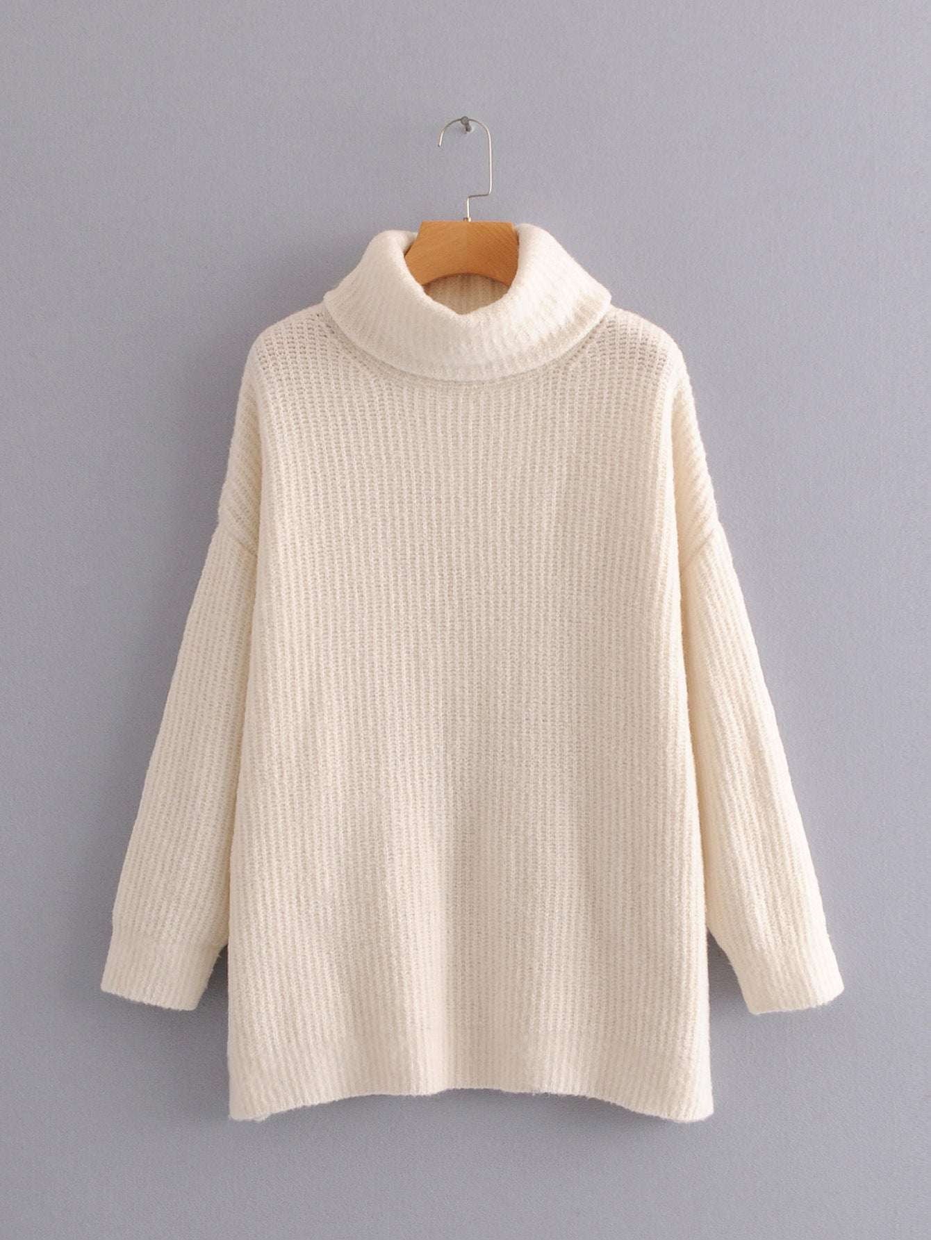 cozy knitwear, loose pullover sweater, trendy long sleeve sweater - available at Sparq Mart