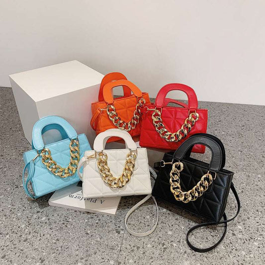 Fashion Rhombus Chain Handheld bag, Small Square Bag, Wholesale square bag - available at Sparq Mart