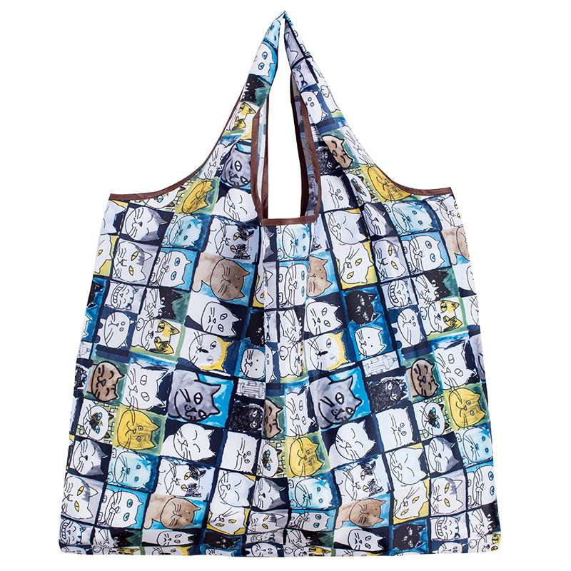 Collapsible shopping bag, Ladies reusable bag, Stylish grocery bag - available at Sparq Mart