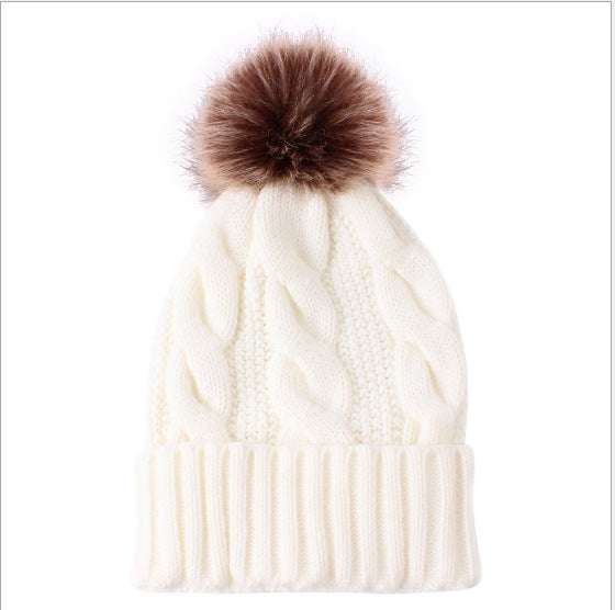 Fashionable Knitted Hats, Solid Color Wool Hats, Women's Warm Hats - available at Sparq Mart